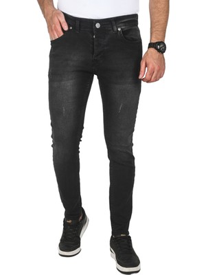 Deepsea Jeans Skinny Fit Likralı Taşlanmış Kot Pantolon 2508588