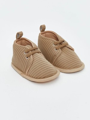 LC Waikiki Lcw Bağcıklı Erkek Bebek Yürüme Öncesi Ayakkabı Düz Desenli 9 - 12 Ay Cinnamon Renk Günlük Stil