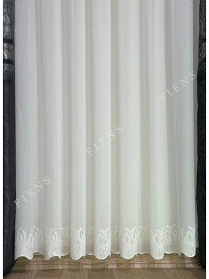 Flame Bambu Etek 1/3 Sık Pileli Ütü Gerektirmez Tül Perde | Her Odaya Uygun, Çok Tercih Edilen