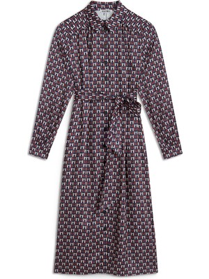 Desenli Gömlek Elbise MW6240002384015