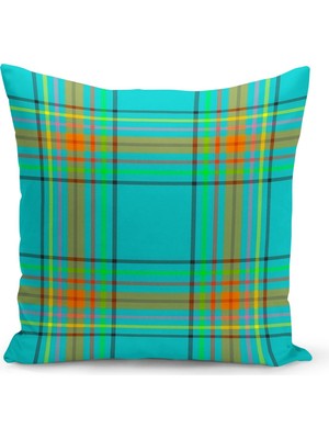 Sonbahar Ekose Serisi Çift Tarafı  Baskılı Kırlent Kılıfı (Halloween Autumn)