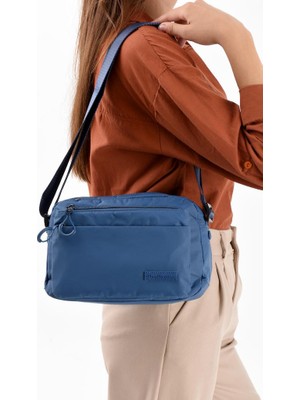 Kadın Postacı Çanta Paraşüt Kumaş Çapraz Askılı Elde Tutmalı Omuz Çantası 21*17 cm Su Itici Kumaş