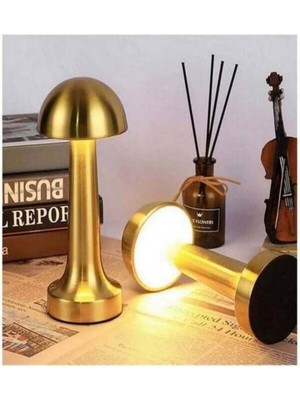 Mantar Şarjlı Masa Lambası