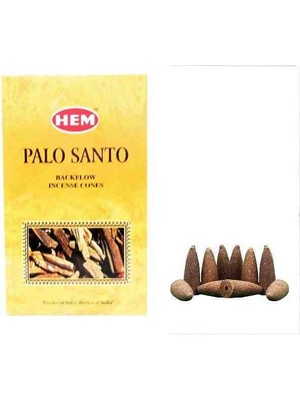 Hem Palo Santo 2 Paket Toplam 20 Adet Geri Akış Konik Tütsü