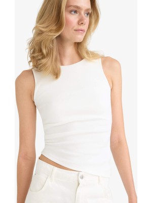 DeFacto Slim Fit Bisiklet Yaka Ribana Atlet F6275AX25AU