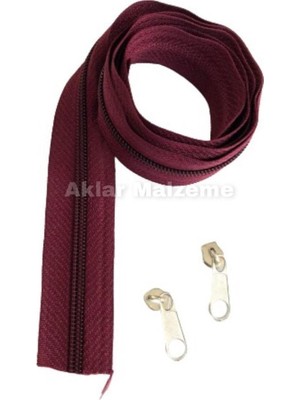 Eyfel 10 Metre Bordo Fermuar 20 Başlık Takılı - Kalındiş