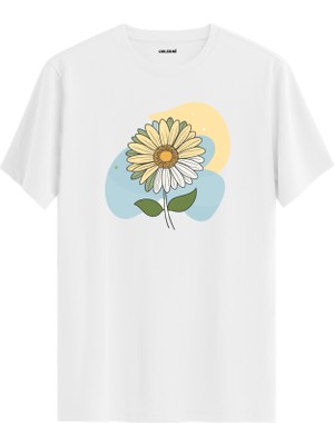 Papatya Baskılı Tişört