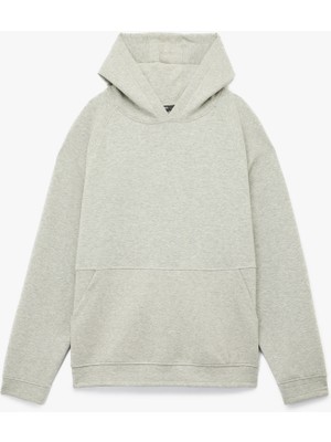 Kanguru Cepli Lastik Detaylı Uzun Kollu Kapüşonlu Sweatshirt
