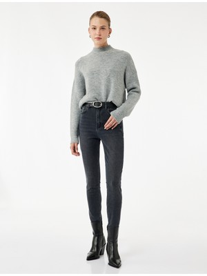 Yüksek Bel Dar Kesim Jean Pantolon - Skinny Push Up Fit Jean