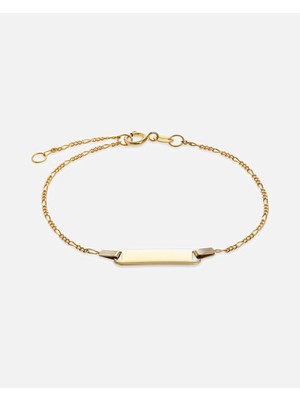 I.d. Armband 375ER Gelbgold ile Zamansız Şıklık ve Hediyelik Takı Keyfi 16 cm Uzunluk 1.15 G Ağırlık