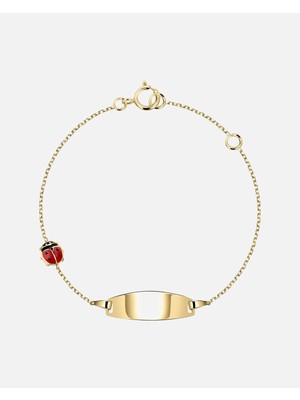 Küçük Altın Kelebek Bilezik 375ER Gelbgold 14 cm Uzunlukta  Özelliği ile Şıklık Yaratın