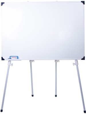 70X100 Mavi Yatay Dört Ayaklı Teleskopik Yazı Tahtası ve Hediye Kalem+Silgi