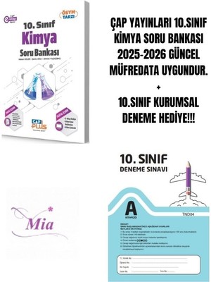 Çap Yayınları 10.sınıf Kimya Soru Bankası Hediyeli