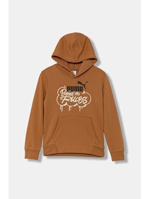 Puma MID90S Hoodie Turuncu Çocuk Sweatshirt