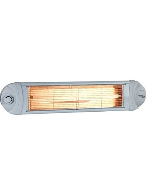 Awox Infrared Isıtıcı Soba 2500W Açık Alanlar İçin Ekonomik Beyaz Tasarım