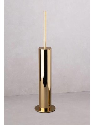 System Banyo Aksesuarları Banyo Klozet Fırçası Gold 465x100x100 mm
