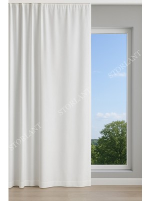 Kar Beyaz Saten Güneşlik – Fon Veya Tül Fark Etmez, Her Kombine Yakışır! Tüm Odalara Şıklık Katar!