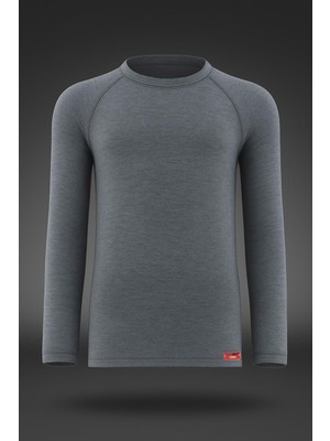 Blackspade Çocuk Uzun Gri Kollu Termal Atlet 2. Level – Kışlık Isı Koruyucu Içlik New