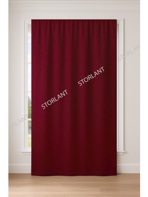 Düz Pile Bordo Blackout Karartma Perde – Işık Geçirmez L Tüm Odalara Karanlık Katar! Favori Ürün