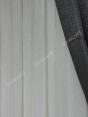 Gümüş Fantazi Düz Tül Perde 1/3 Sık Pileli, Ütü Gerektirmez | En Çok Tercih Edilen Model