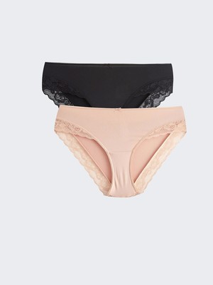 Lcw Dream Pembe Dantel Detaylı Hipster Külot 2'li Paket
