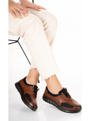 Realmine 4204 - Başparmak Kemik Çıkıntısına Özel - Tam Ortopedik - % 100 Hakiki Deri - Kadın Ayakkabı