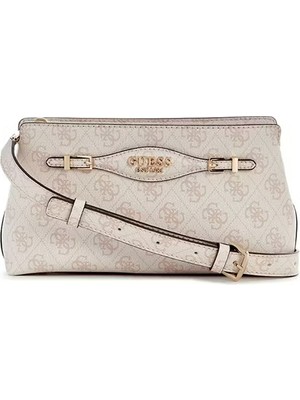 Guess Katya Kadın Omuz Çantası - Logolu Tasarım, Geri Dönüştürülmüş PU Malzeme, Şık ve Modern