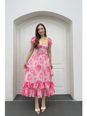 Blossom Çiçekli Maxi Elbise
