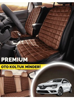 Renault Megane 4 Koltuk Minderi Ortopedik Cepli Araç  ve Kılıf Seti – Tam Uyumlu, Taba Renk, Konforlu Tasarım