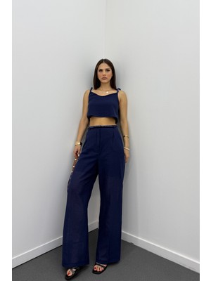 Aria Keten Kumaş Boncuklu Takım