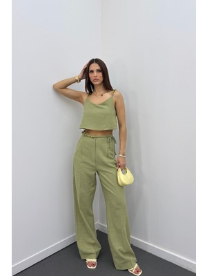 Aria Keten Kumaş Boncuklu Takım