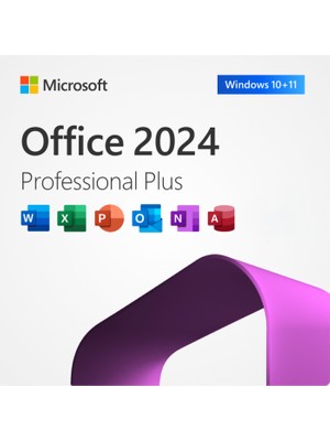 Microsoft Office 2024 Pro Plus Dijital Lisans Anahtarı Türkçe Süresiz Kullanım ve CE Uygunluk