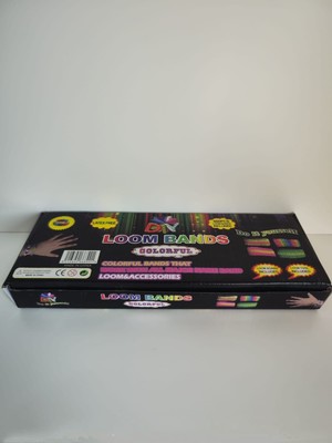 Loombands Dıy Toys Eğitici Takı Bileklik Yapma Seti(600 adet karışık renkli lastik içerir)