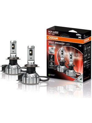 Osram Night  Breaker LED Smart H7 %330 Fazla Işık 12V 5 Yıl Garantili (1 Tk-2 Ad.)