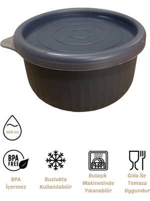 Evle x VipAhmet Vakumlu Saklama Kabı, 0,30 lt