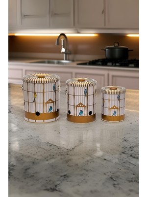 Evle Metal Patates Soğan Kovası - Sebzelik - Patates Soğanlık Sepeti Sarımsaklık 3lü Set
