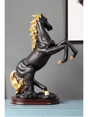 Şaha Kalkan At Dekoratif Biblo Heykel Hediyelik