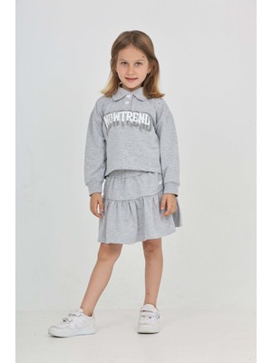 Toontoy Kız Çocuk Nowtrend Baskılı Etekli Takım