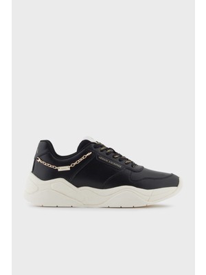 Armani Exchange Logolu Hakiki Deri Kalın Taban Sneaker Ayakkabı Bayan Ayakkabı XW001617 AF17443 MC005