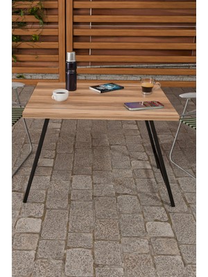 Steel Design Metal Ayaklı Katlanır Kamp Balkon Bahçe Piknik Masa Sehpa