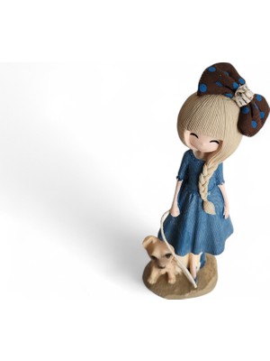 Dekoratif Biblo Anime Kız Beyaz Saçlı