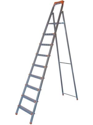 8+1 Basamaklı Galvanizli Profil Merdiven - Ev - Bahçe - Iş Yeri Için Dayanıklı