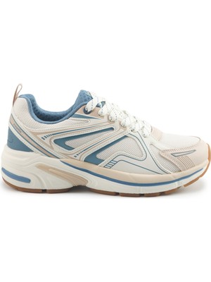 Kinetix Aztec TX Ekru-Toz Pembe-Solluk Lacivert Kadın Spor Ayakka