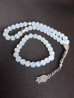 Mryart Ay Taşı Saydam Tesbih ve Bileklik Seti