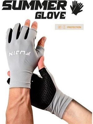 Fujin Pro Angler S24 Summer Gloves Grey S/m