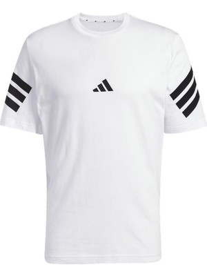 adidas Erkek  Beyaz  T-shirt M FI 3S REG T JD4880