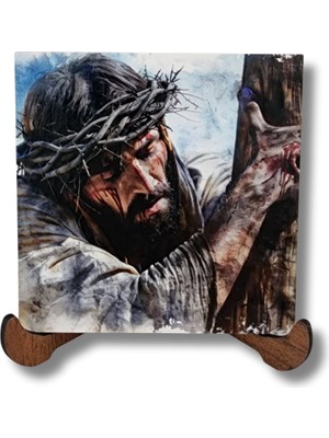 Isa'nın Çarmıha Gerilişi Ahşap Dekor