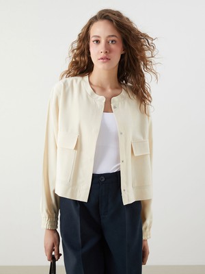 Lc Waikiki Yeni Sezon Bisiklet Yaka Kadin Ceket - S5Q240Z8