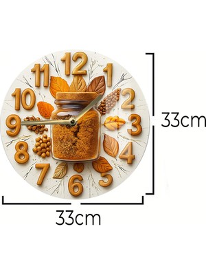 Evinizin Havasını Değiştirecek Tasarım 3D Görünümlü Temperli Cam Saat – 33 cm CSDW209
