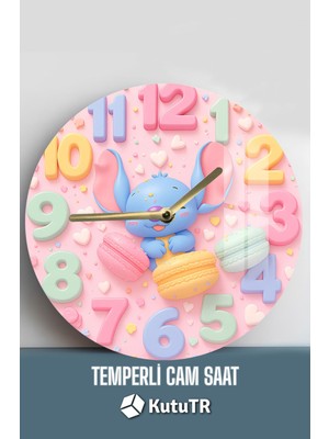 Evinize Neşe Vs Tatlılık Katacak Muhteşem Tasarım 3D Görünümlü Temperli Cam Saat – 33 cm CSDW250
